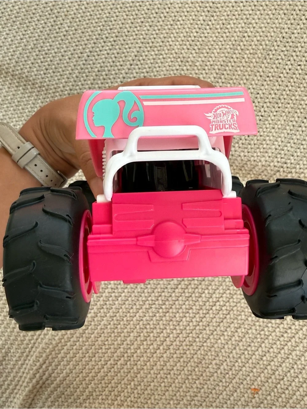 Hot Wheels Barbie Monster Truck 1:24 Scale Pink Toy Car No Remote Replacement